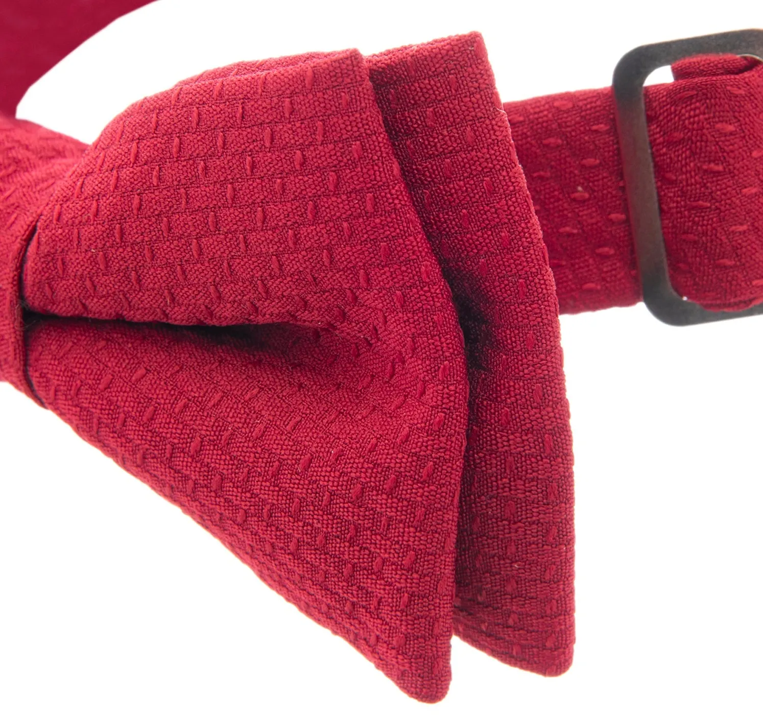 Red Solid Vest & Bowtie