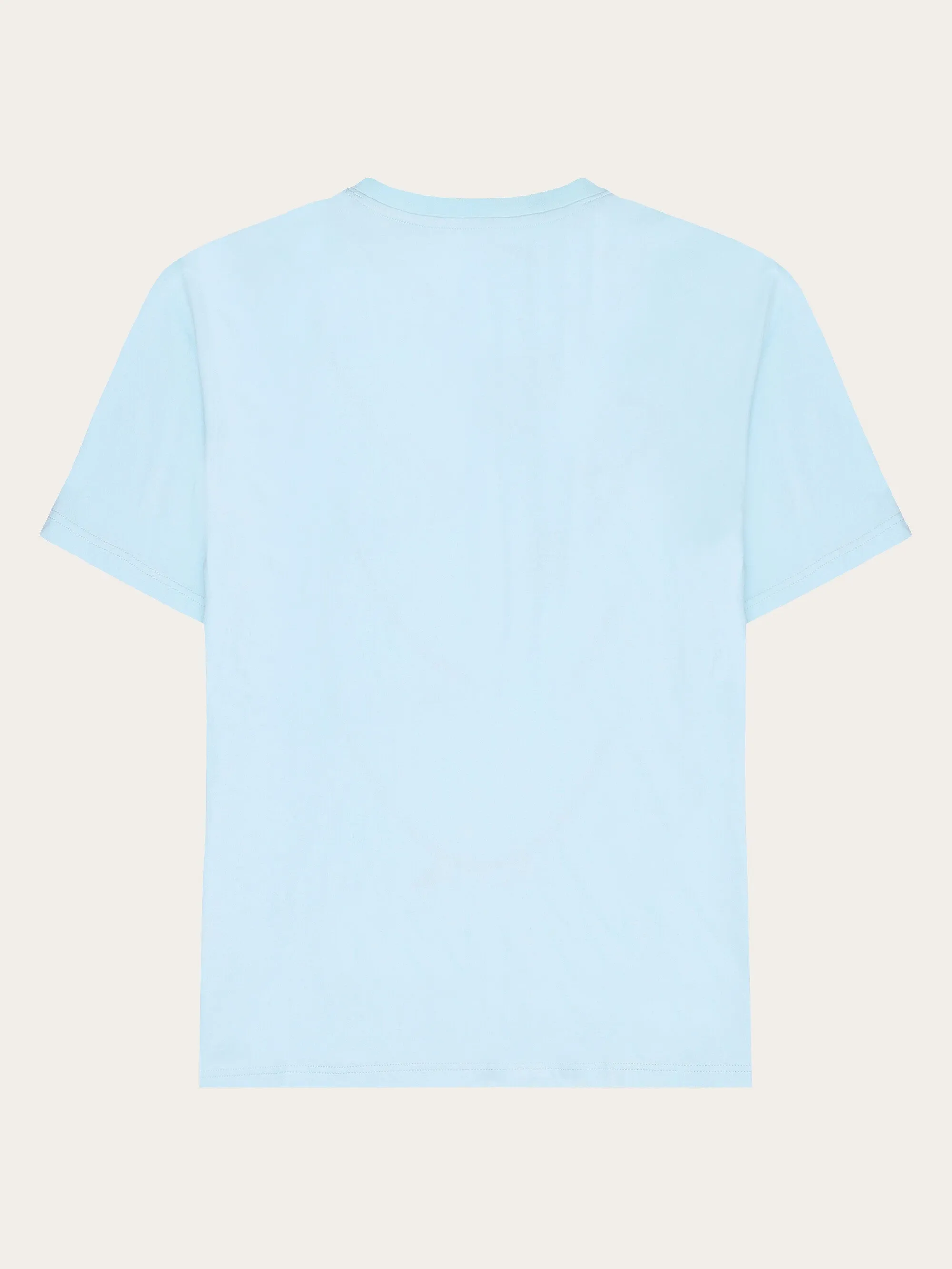 Regular big owl front print t-shirt - GOTS - Aqua-Esque Knowledge Cotton