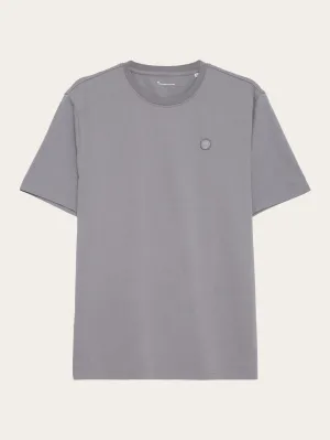 Regular fit Badge t-shirt - Sharkskin Knowledge Cotton