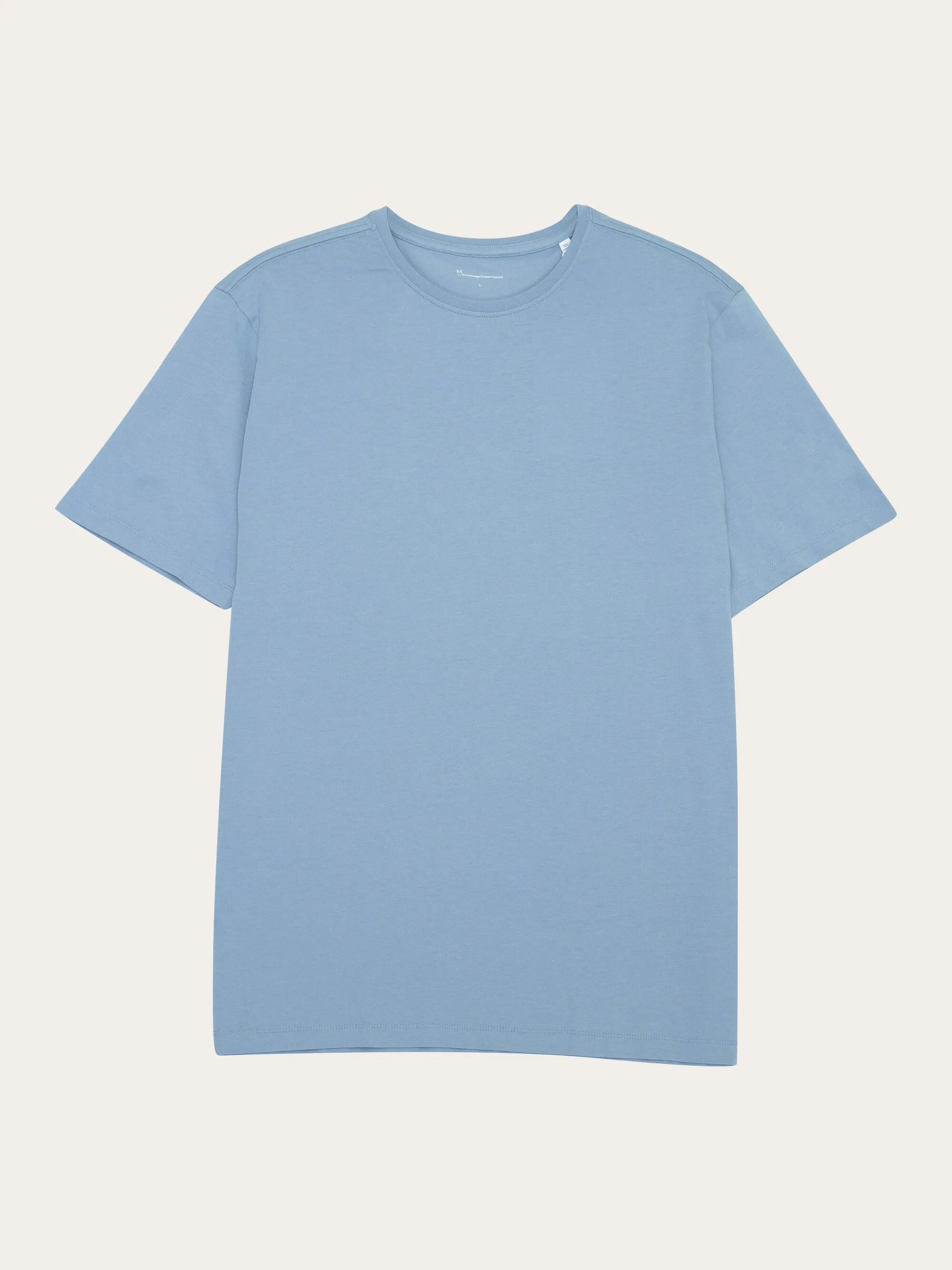 Regular fit Basic tee - Asley Blue Knowledge Cotton