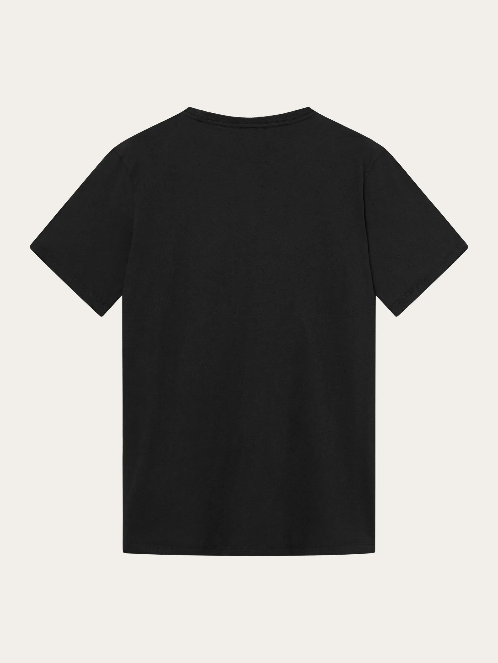 Regular fit Basic tee - Black Jet Knowledge Cotton