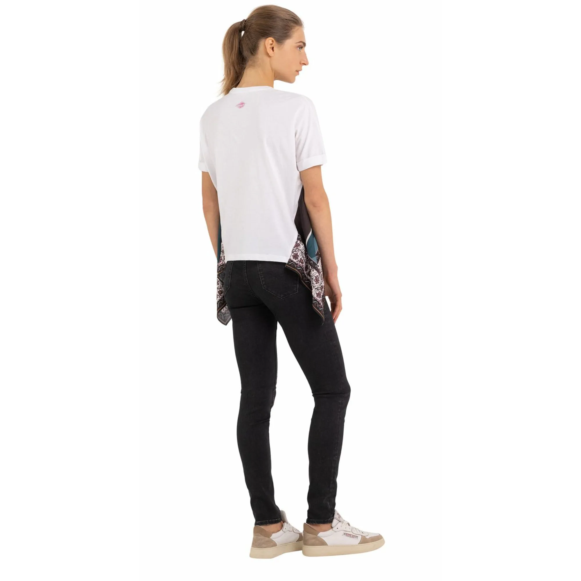 Replay Women's Jersey T-shirt with Scarf