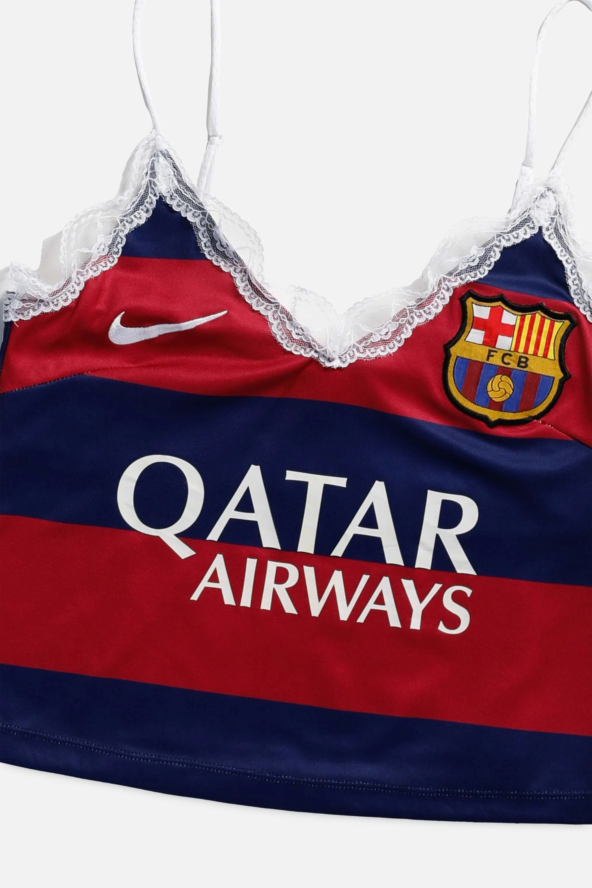 Rework Barcelona Soccer Lace Tank - S Frankie