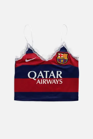 Rework Barcelona Soccer Lace Tank - S Frankie