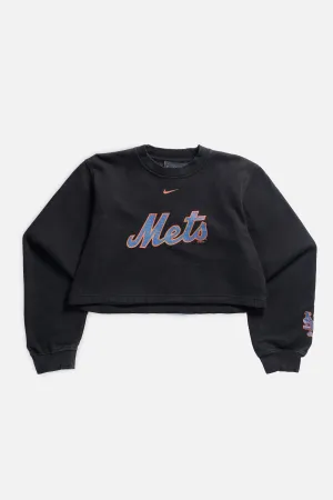 Rework New York Mets MLB Crop Sweatshirt - S Frankie