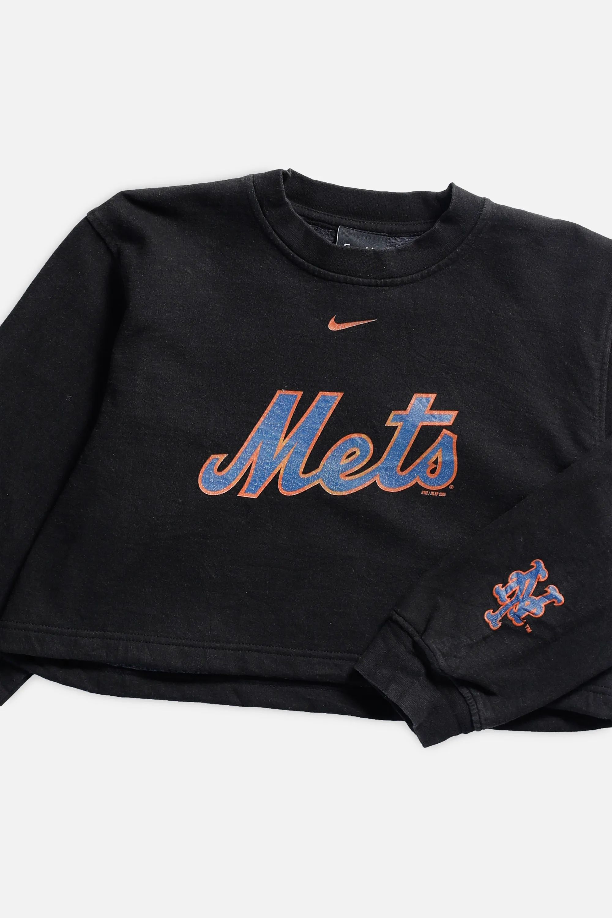 Rework New York Mets MLB Crop Sweatshirt - S Frankie