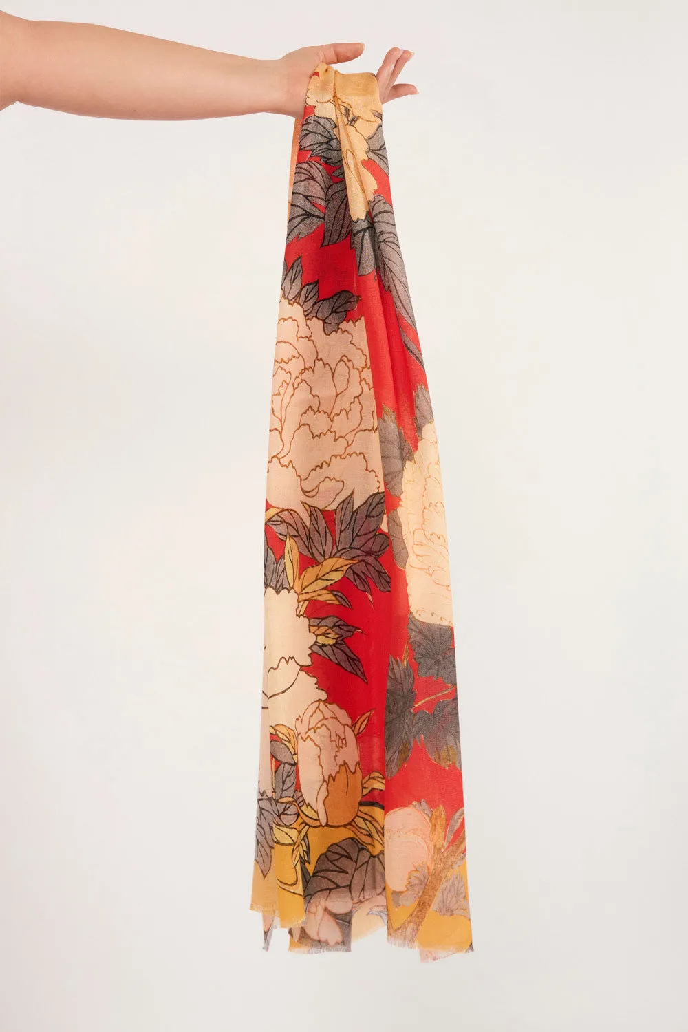 Ruby Botanica Scarf Adrift