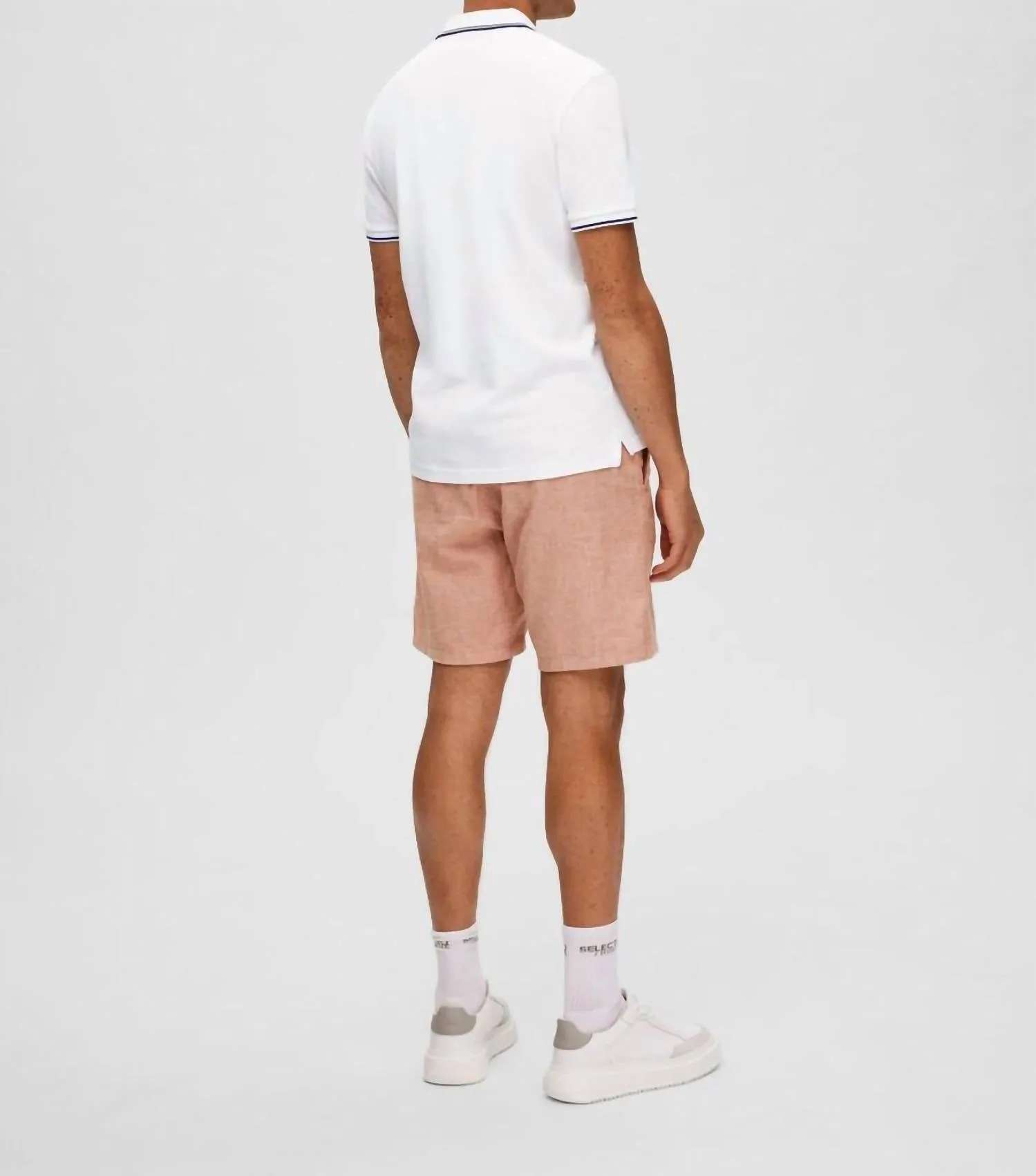 Short Sleeved Polo Shirt In Bright White