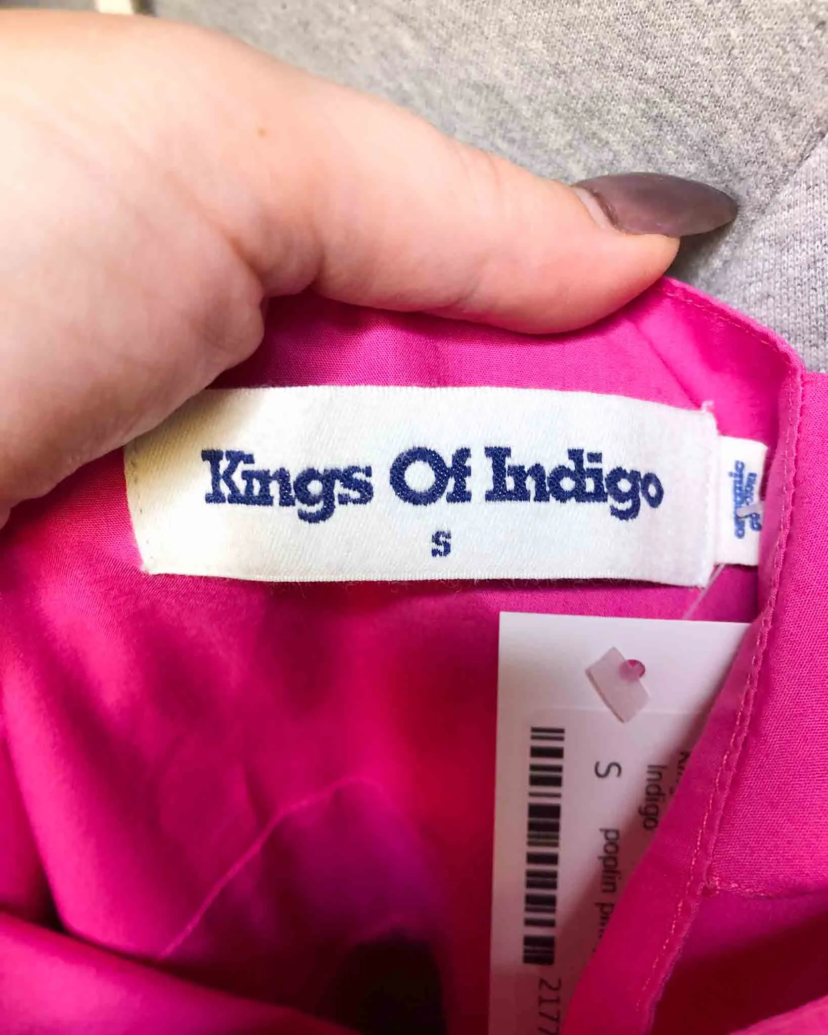 Size S | Kings of Indigo Organic Cotton Midi Dress