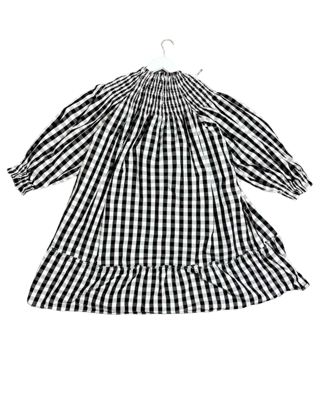Size XS | Kinney Black and White Gingham Mini Dress