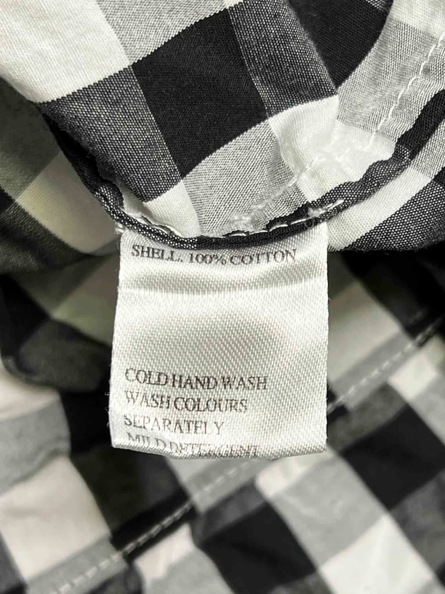 Size XS | Kinney Black and White Gingham Mini Dress