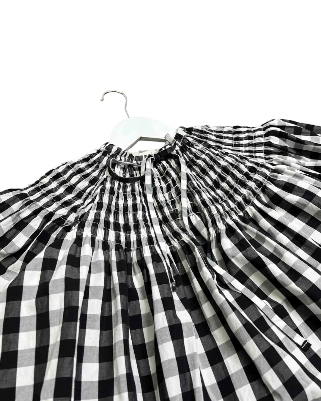 Size XS | Kinney Black and White Gingham Mini Dress