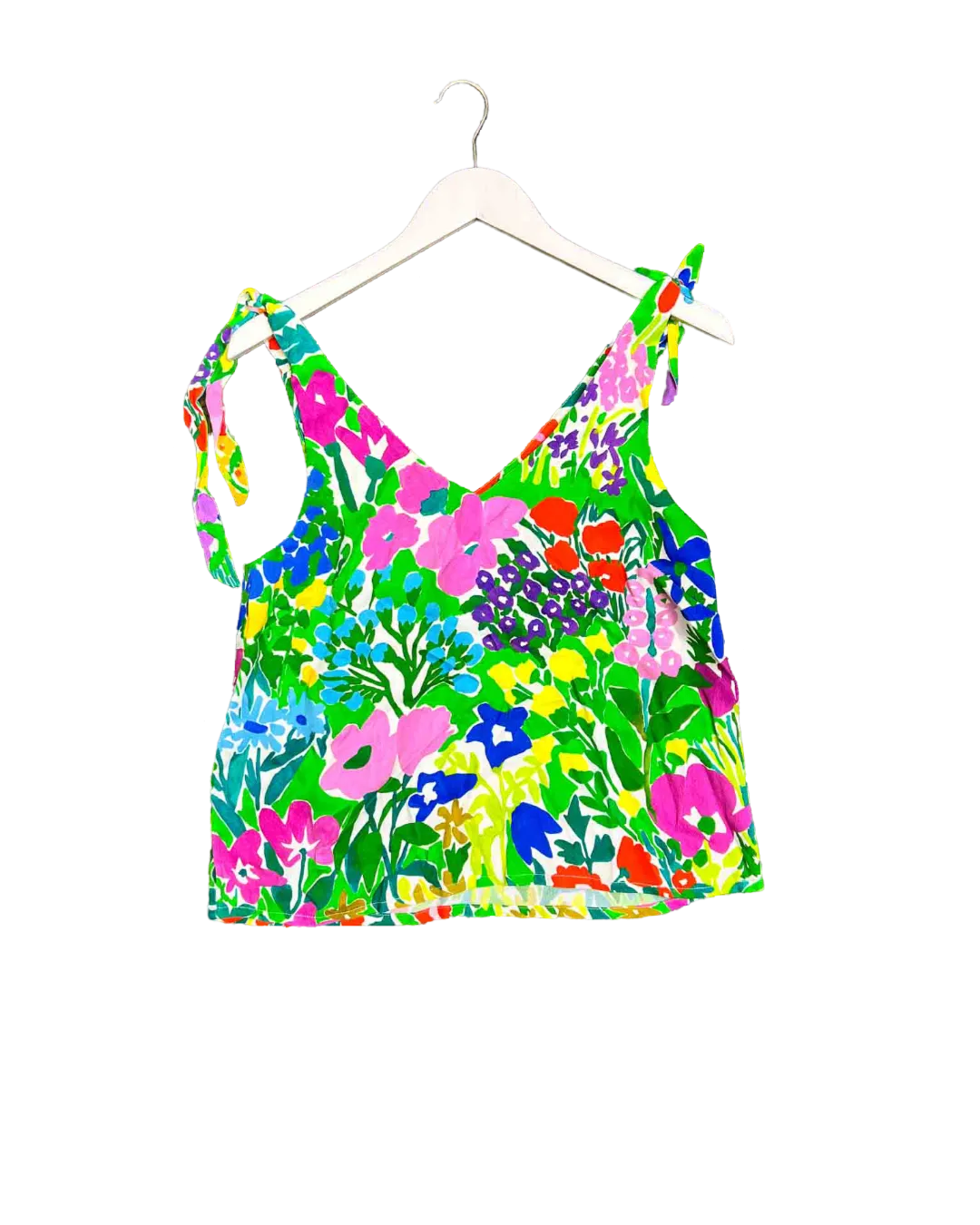 Size XS | Variety Hour Floral Tie Shoulder Top
