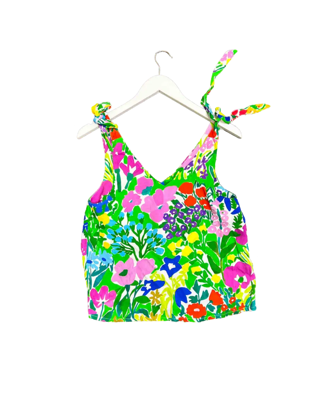Size XS | Variety Hour Floral Tie Shoulder Top