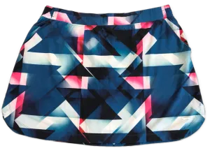 Slazenger Multicolored Geometric Print Pull-On Golf Skort Size XL MSP