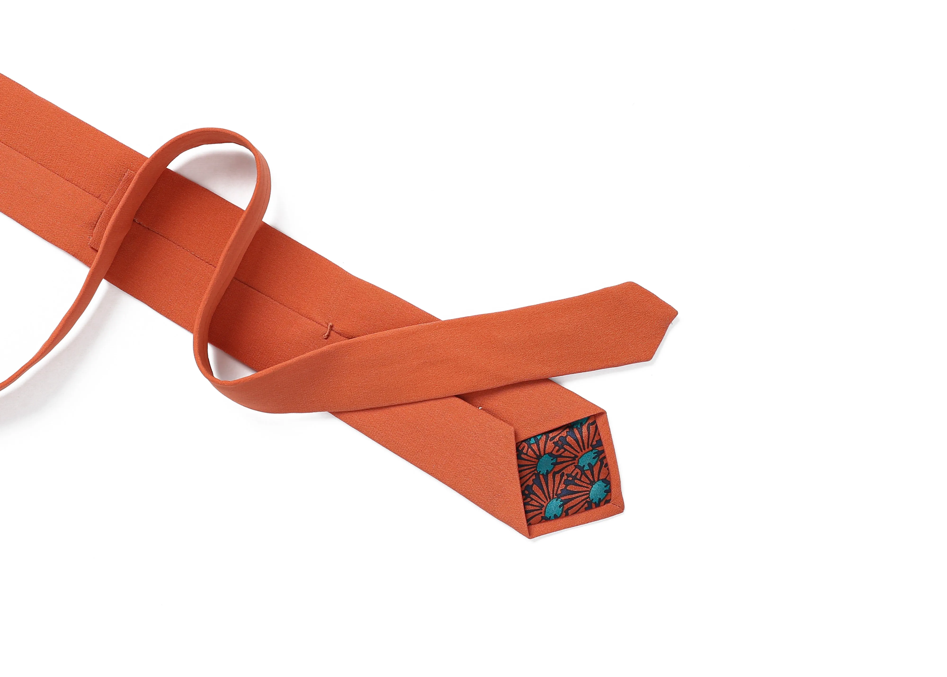 SLIM TIE - UMBER Metiseko