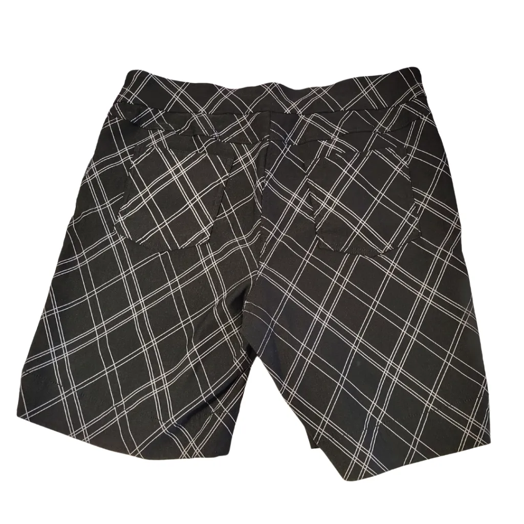 Slimsation Black & White Golf Shorts Size 16 MSP$64