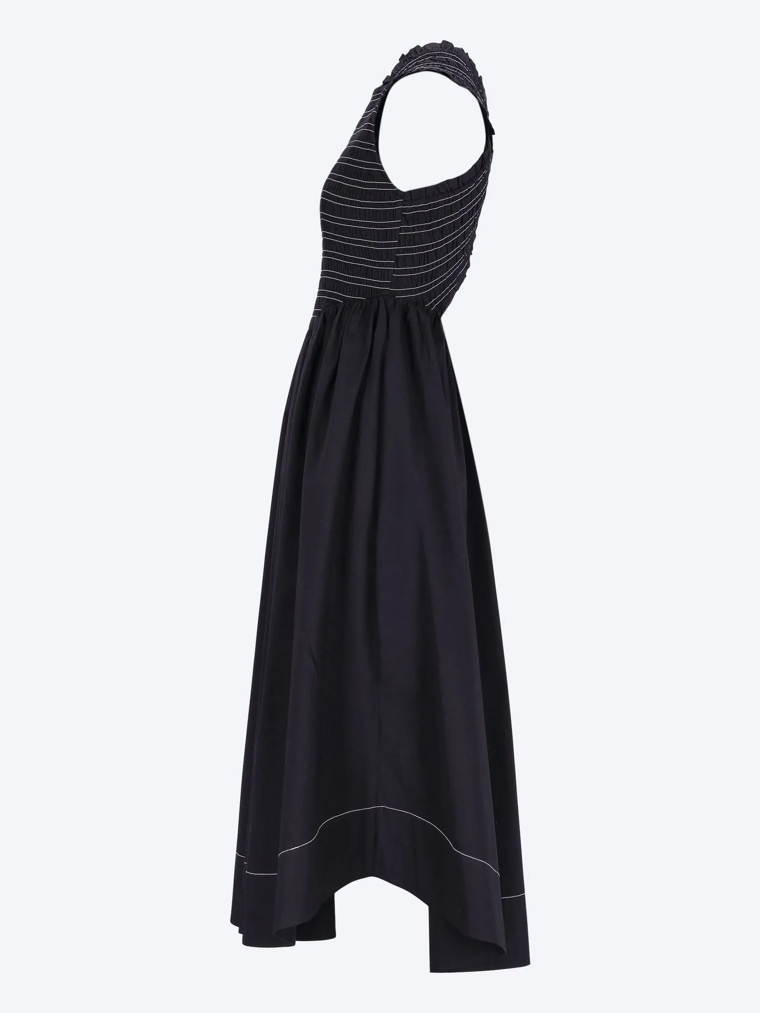 Smock midi straps dress
