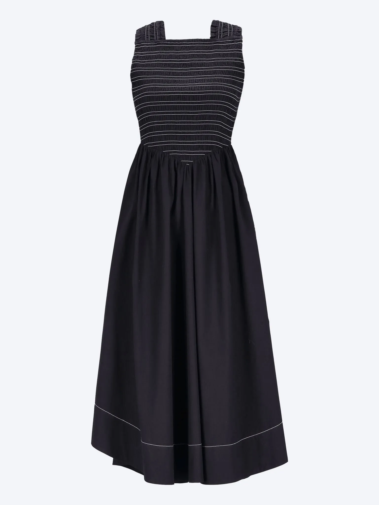 Smock midi straps dress