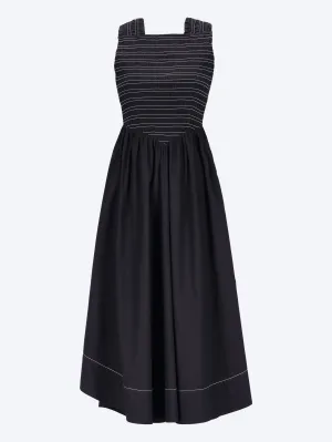 Smock midi straps dress