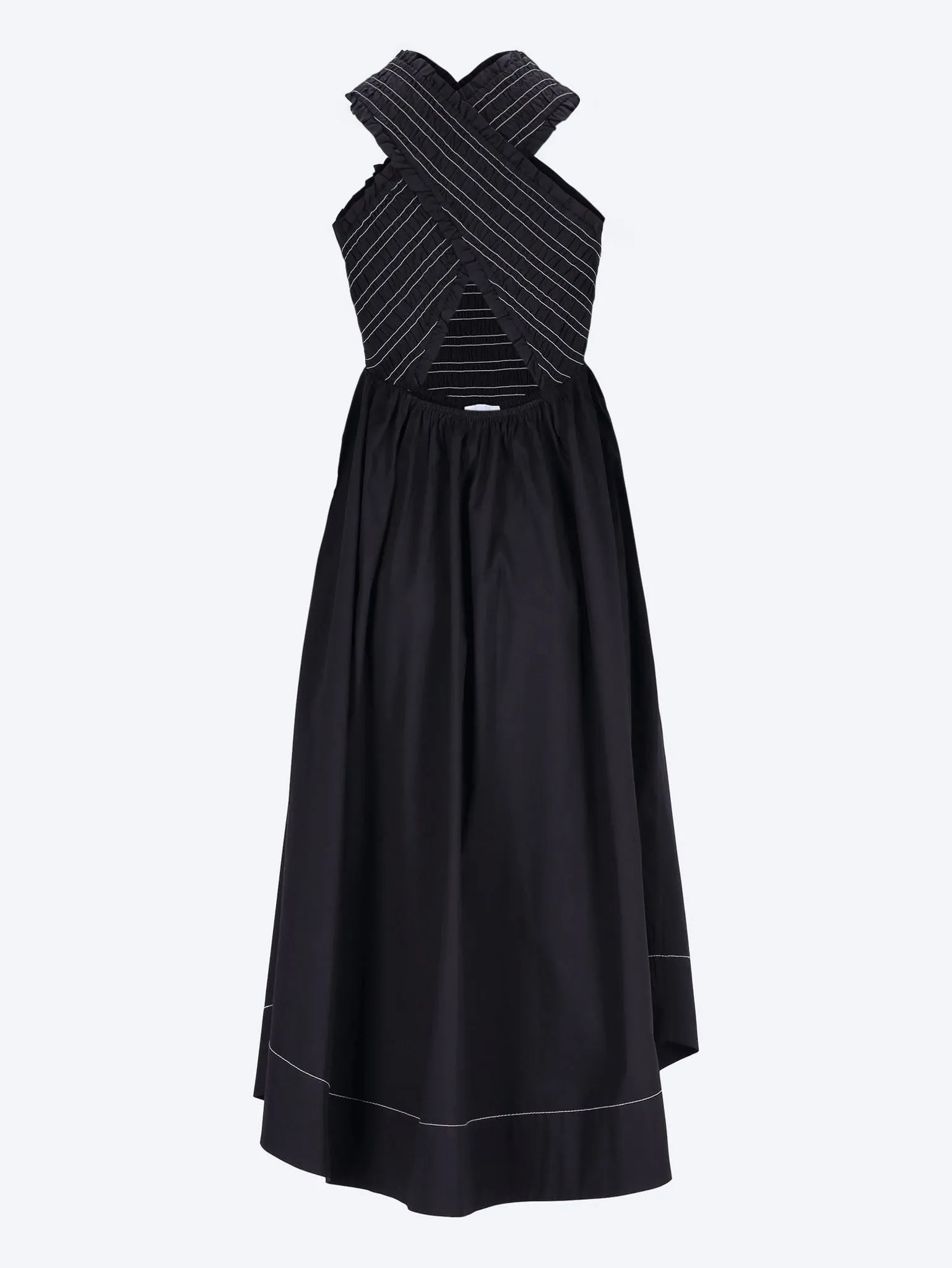 Smock midi straps dress
