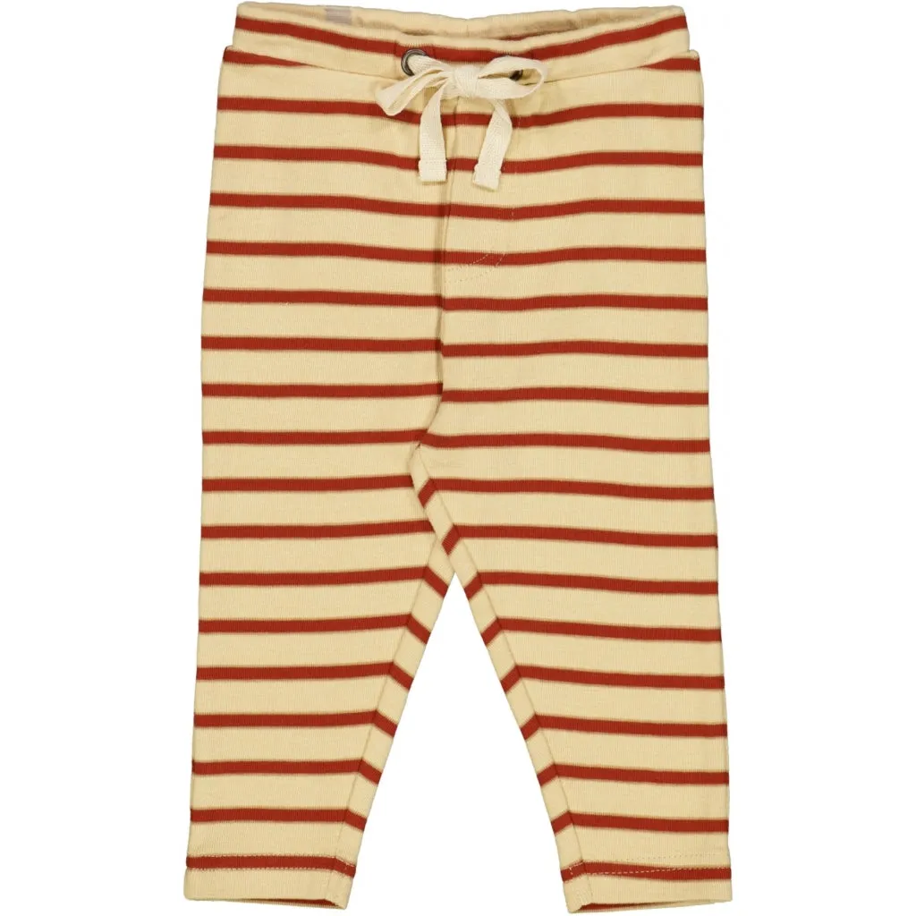 Soft Pants Manfred - sienna stripe Wheat