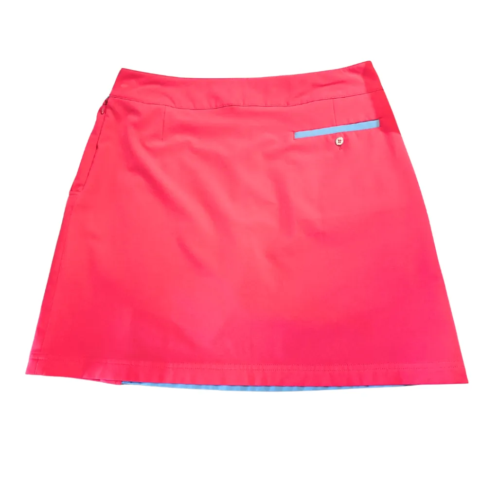 Sport Haley Pink & Blue Side Zip Golf Skort Size 6 MSP$79