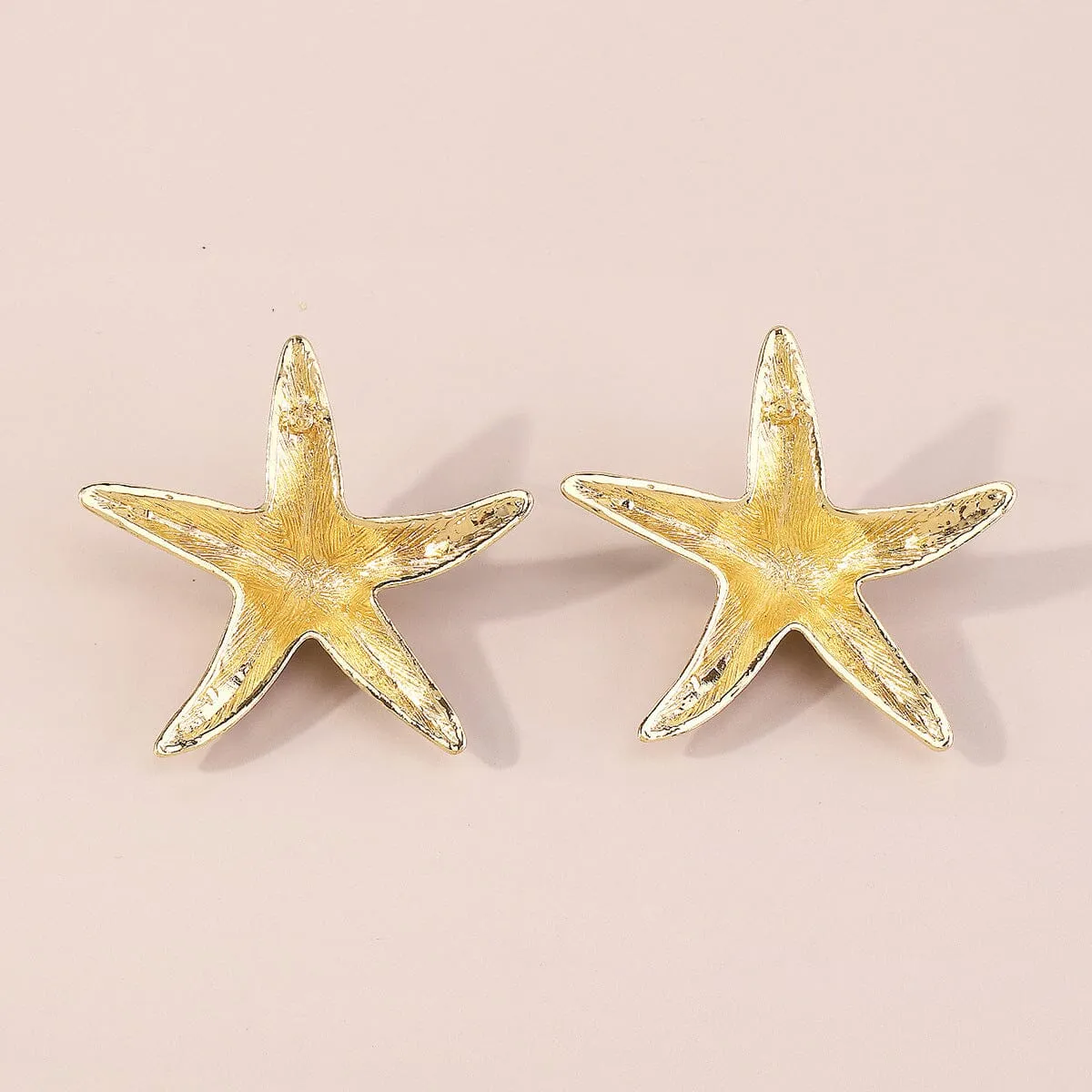 STARFISH EARRINGS IN BEIGE Gloria Lanvin