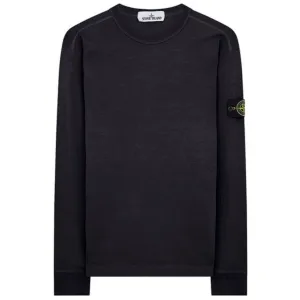 Stone Island Navy Crewneck Sweatshirt