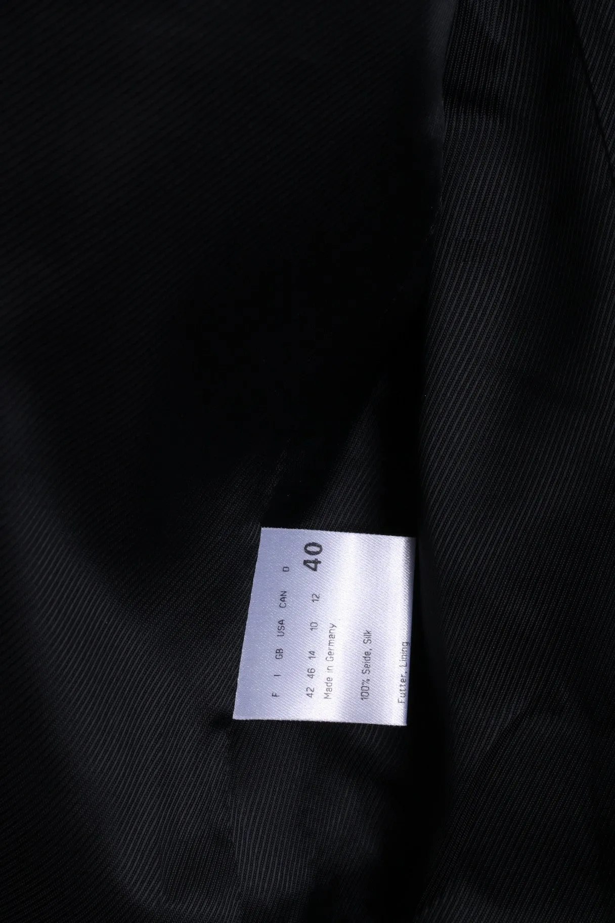 Strenesse GABRIELE STREHLE Womens 14 XL Blazer Single Breasted Silk Silver Jacket