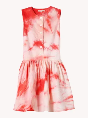Tie Dye Cotton Mini Dress