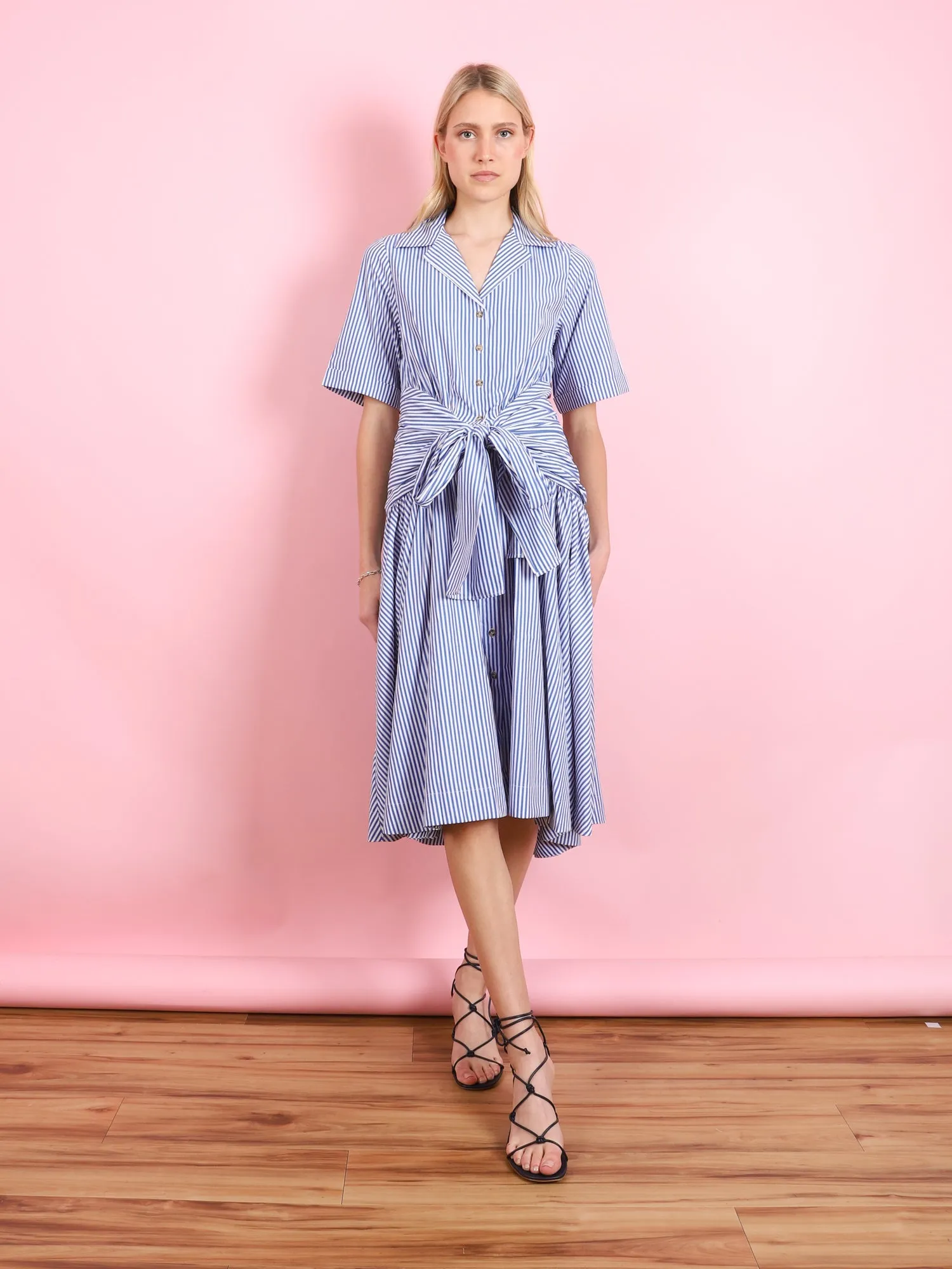 TIE SHIRT DRESS