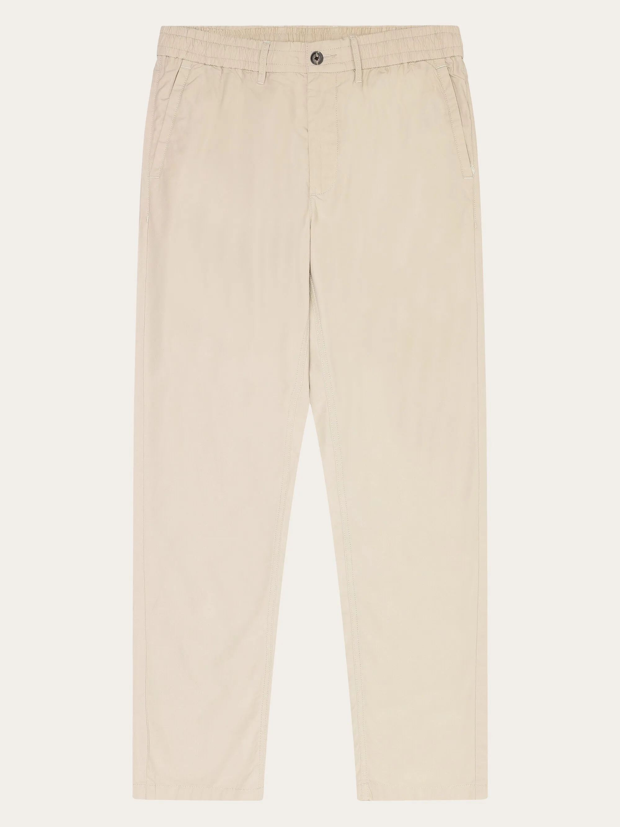TIM Organic Cotton Pant GOTS/Vegan - Light feather gray Knowledge Cotton