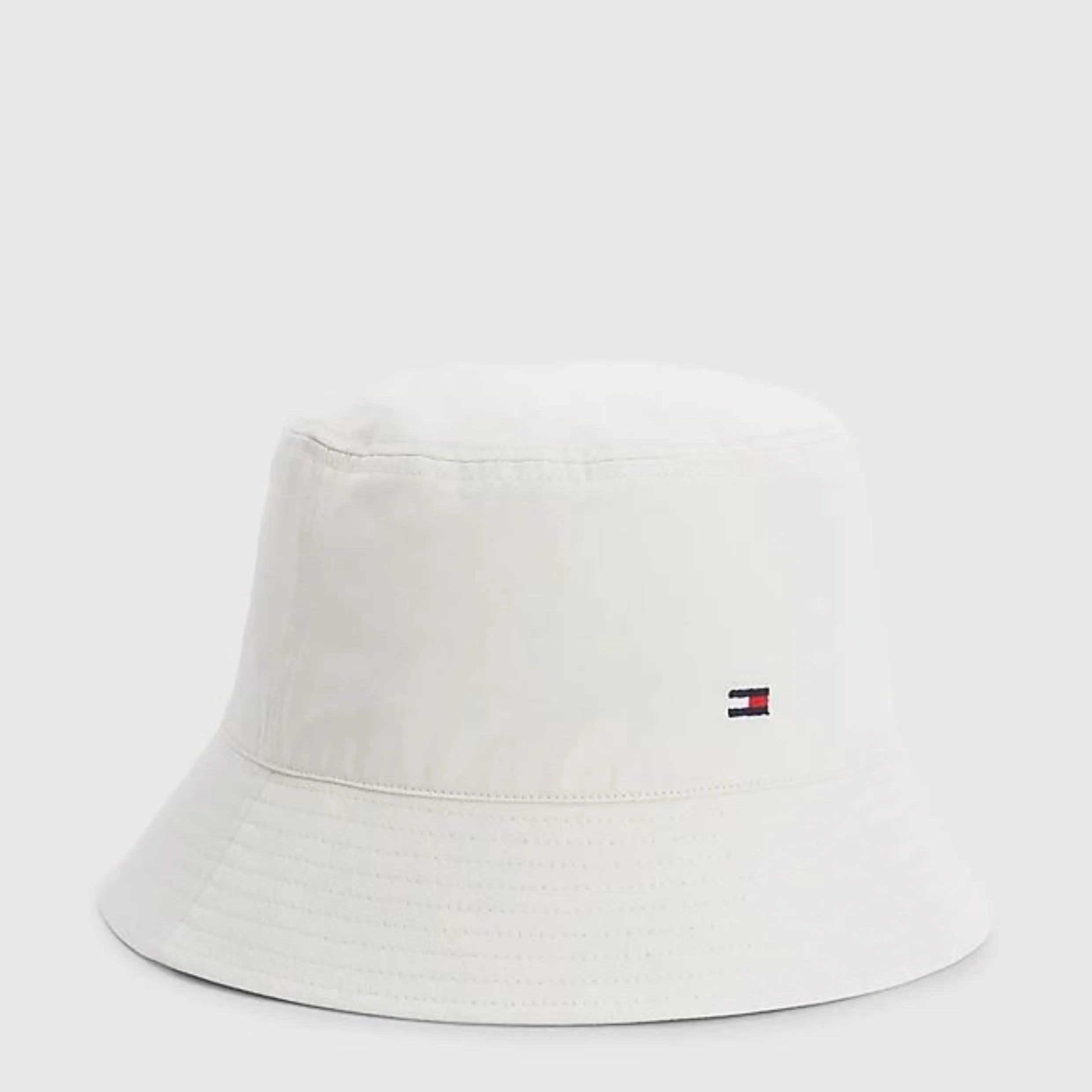 Tommy Hilfiger Essential Flag Bucket Hat White One Size Medium