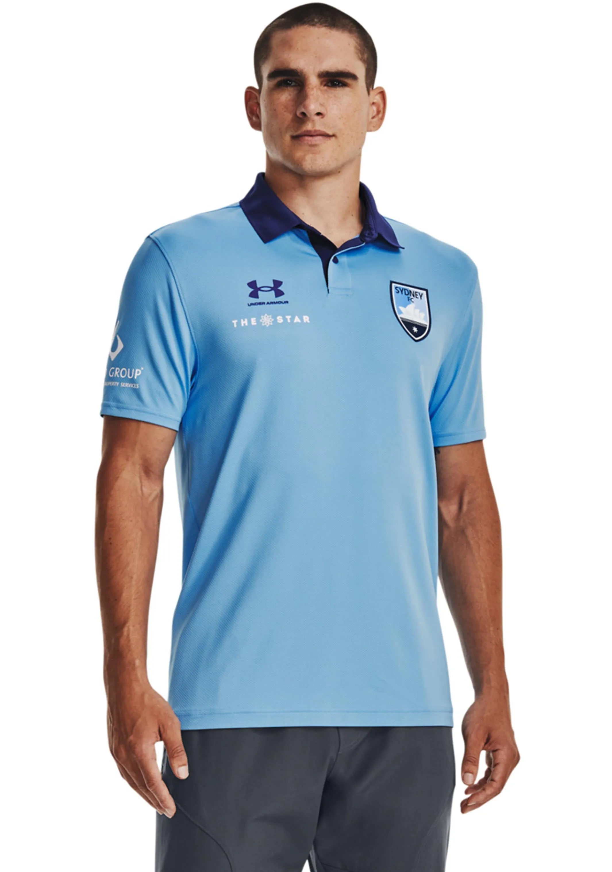 Under Armour Men’s Sydney FC 22/23 Club Polo Sky Blue