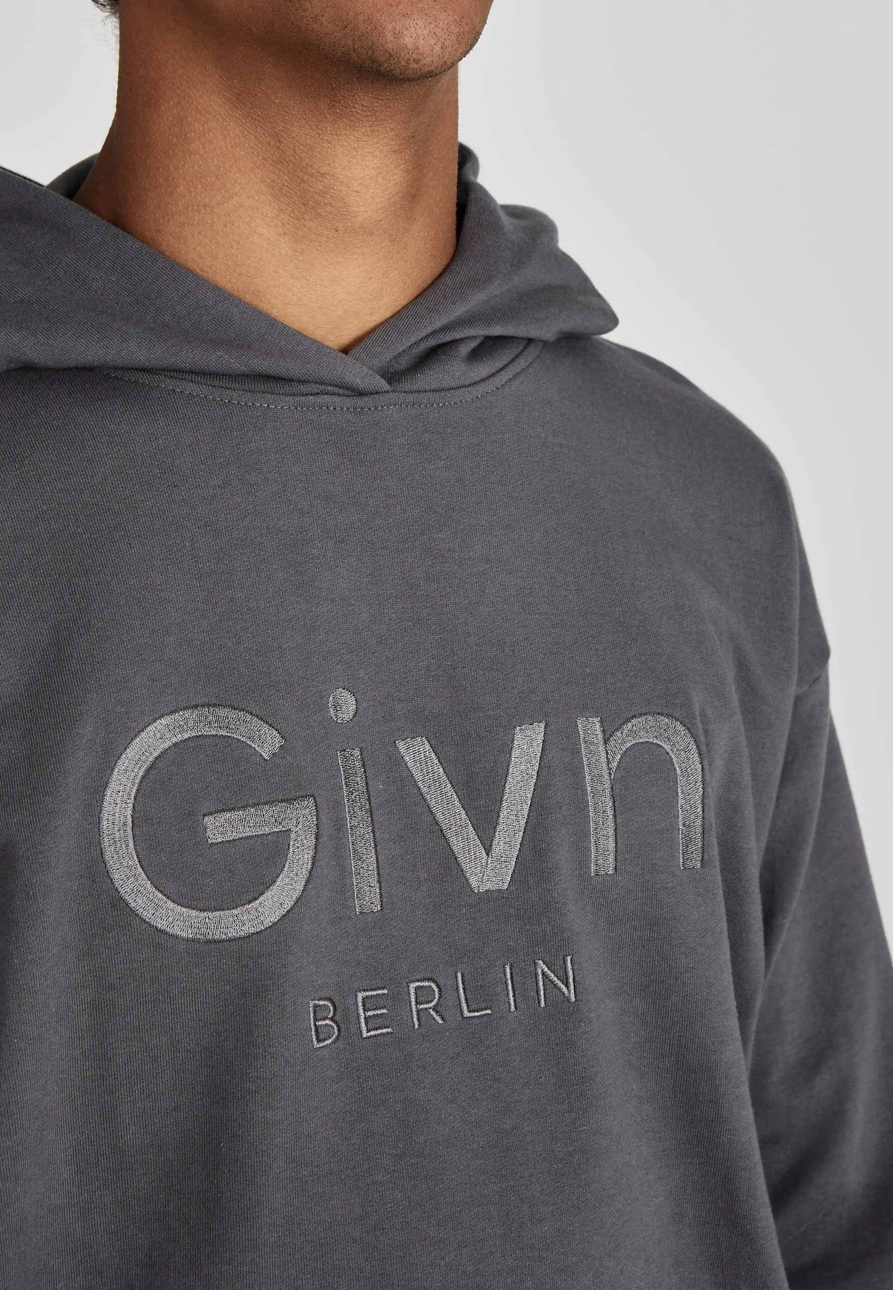 Unisex Organic Cotton Hoodie COLIN - Shadow Grey Givn Berlin