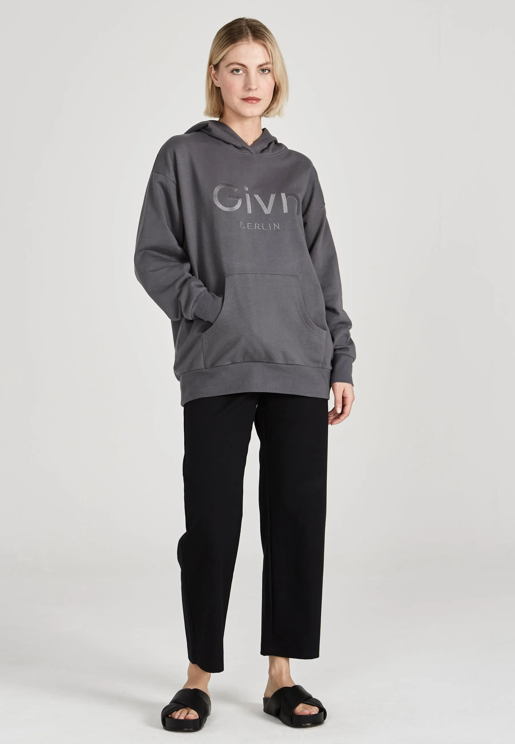 Unisex Organic Cotton Hoodie COLIN - Shadow Grey Givn Berlin