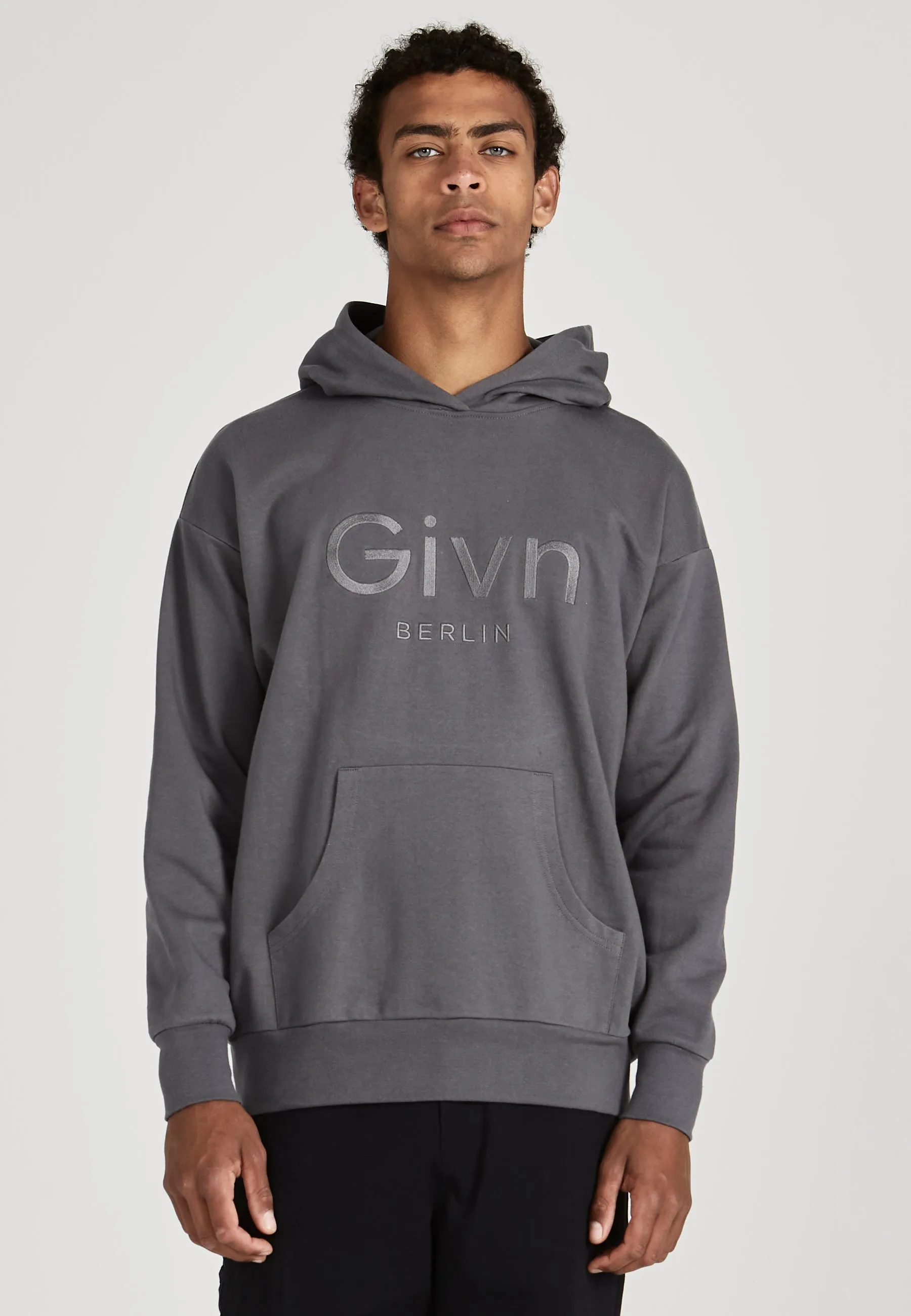 Unisex Organic Cotton Hoodie COLIN - Shadow Grey Givn Berlin