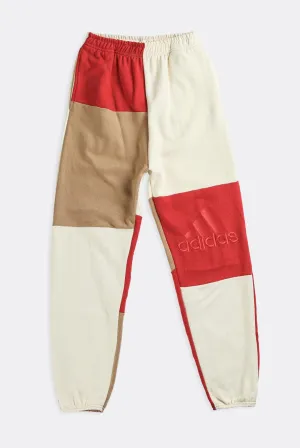 Unisex Rework Adidas Patchwork Sweatpants - XS Frankie