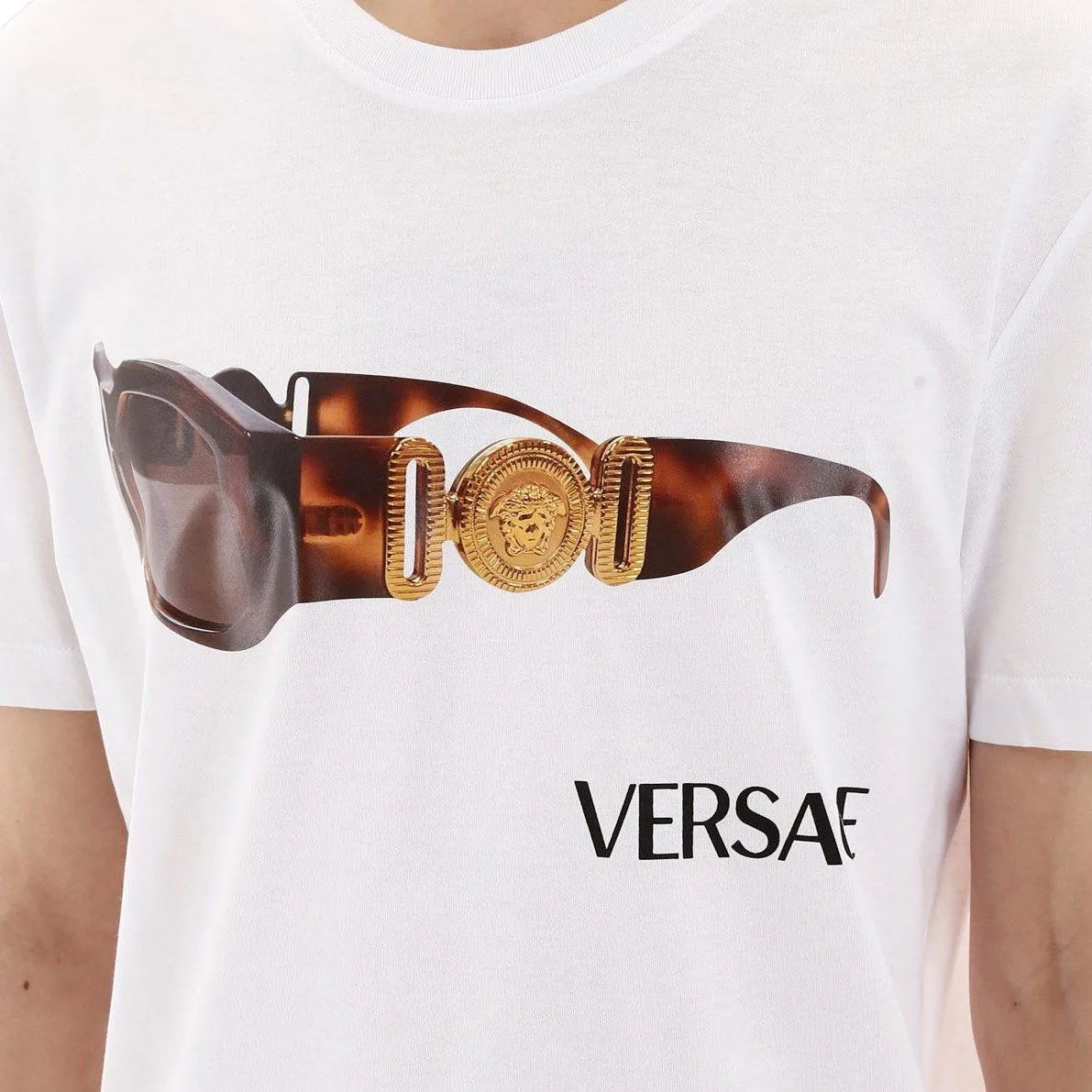 Versace White Biggie Print T-Shirt