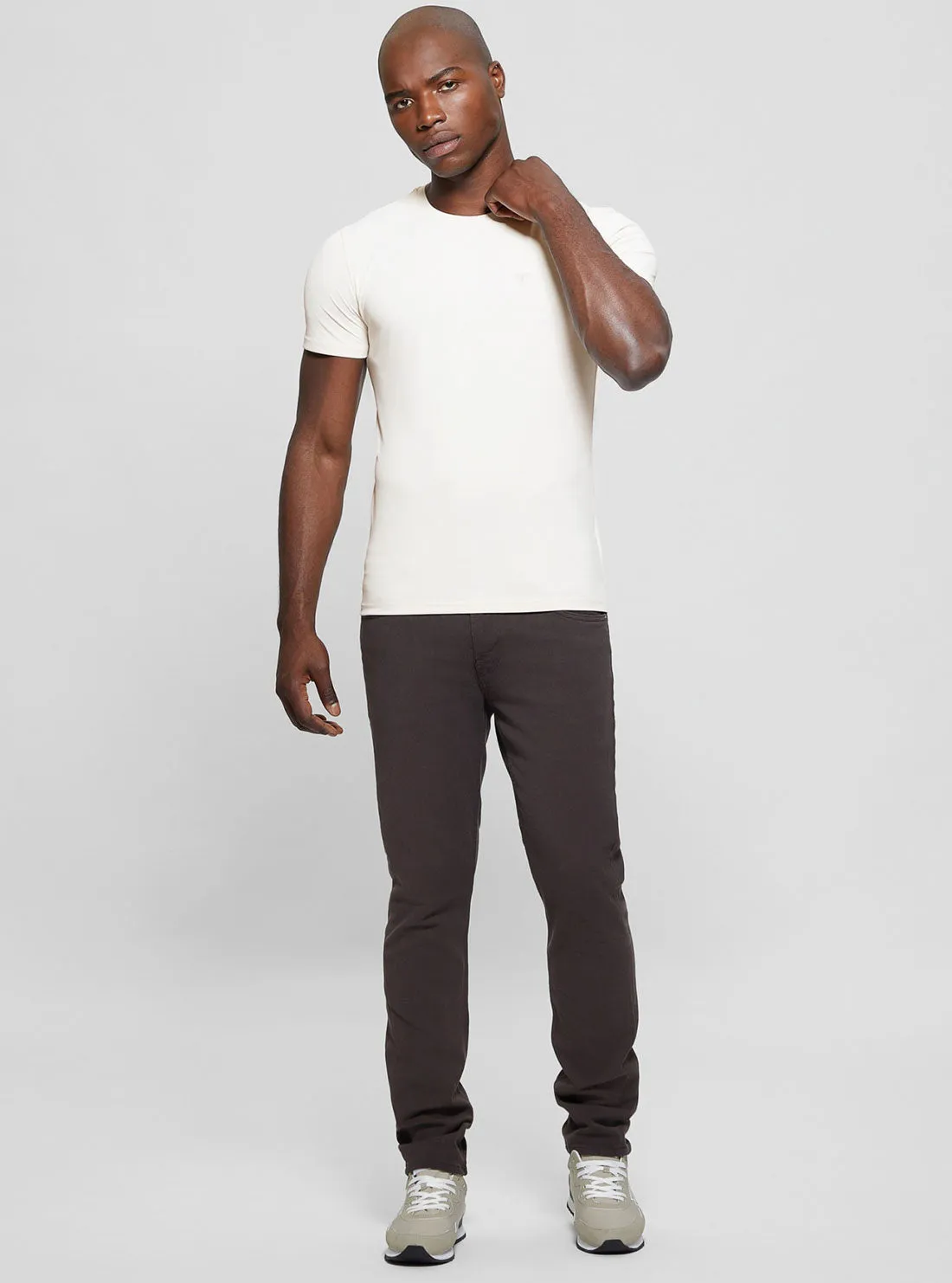 White Tech Stretch T-Shirt Guess