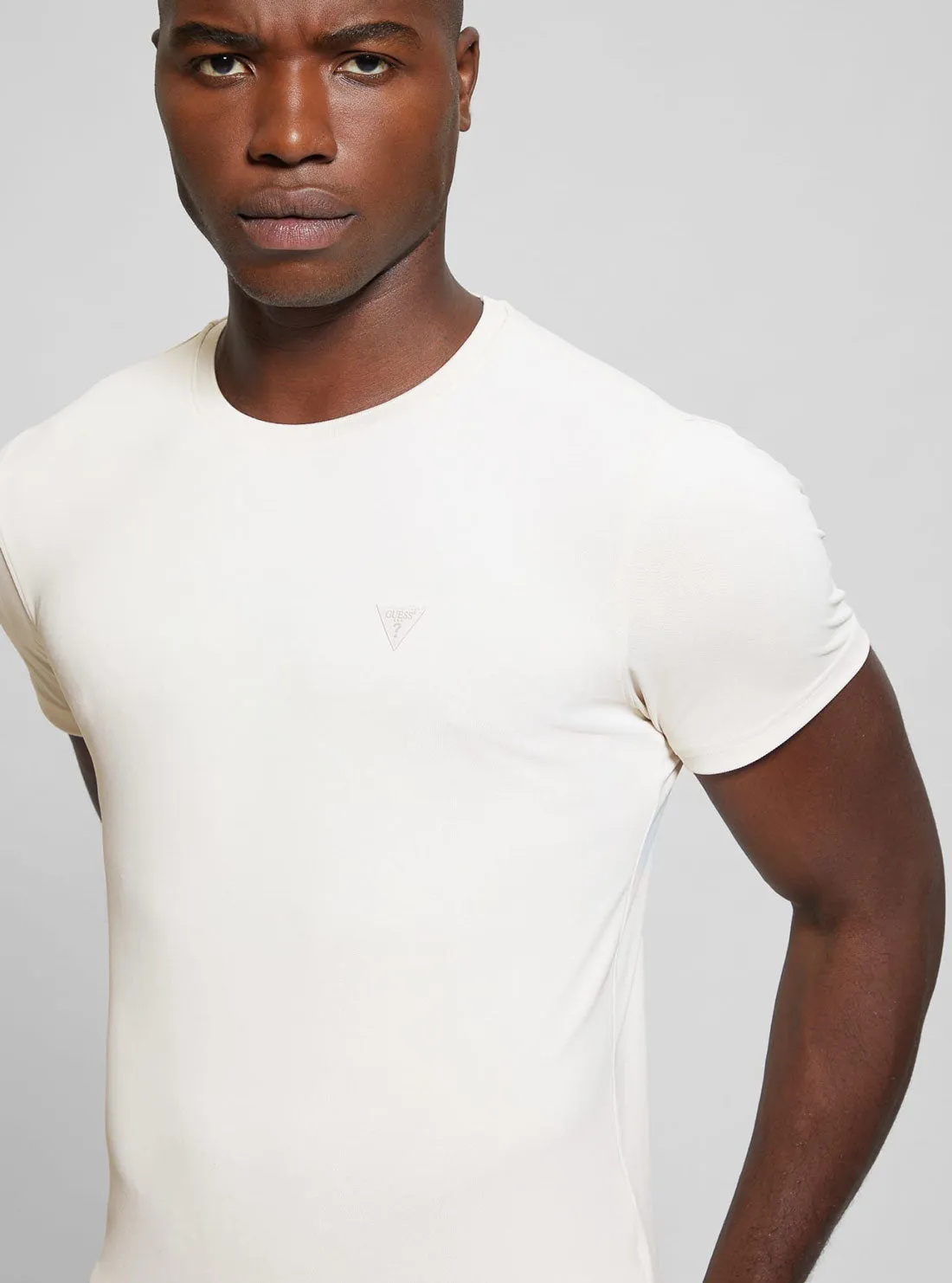 White Tech Stretch T-Shirt Guess