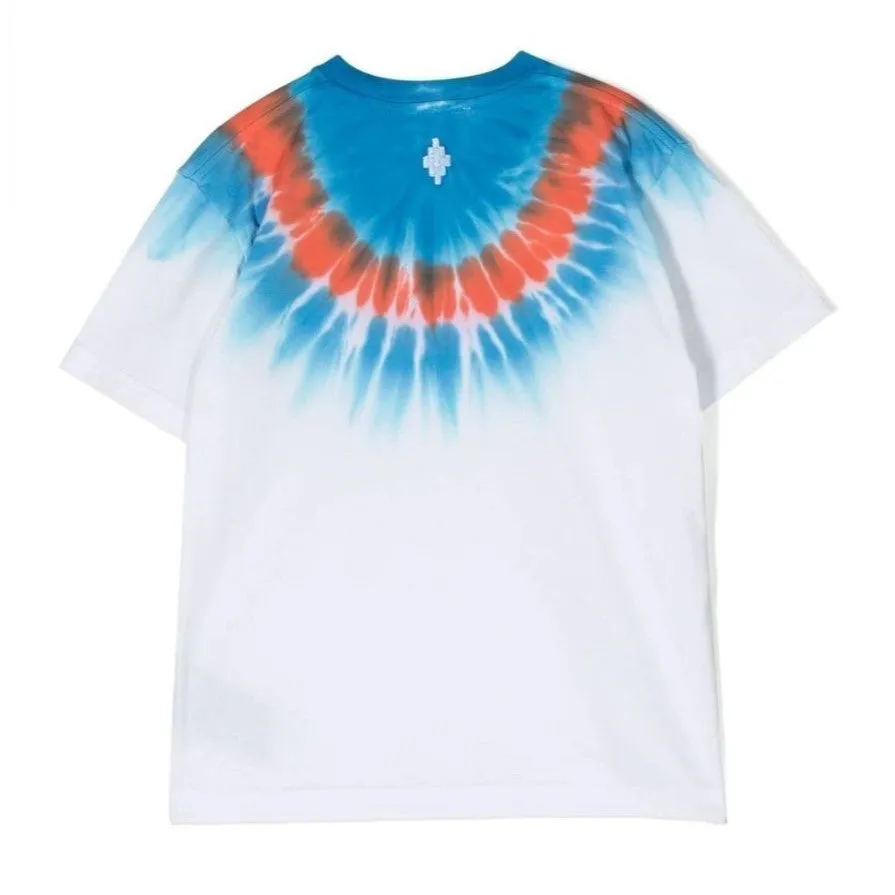 White Tie-Dye Cotton T-Shirt