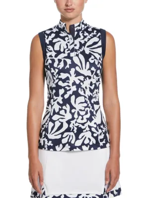 Womens Abstract Floral Chev Motion Golf Polo Callaway Apparel