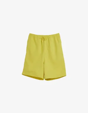 Y-3 Yellow Logo Sweat Shorts